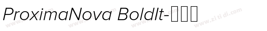 ProximaNova BoldIt字体转换